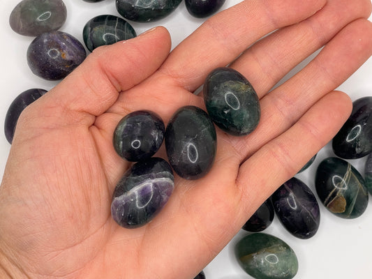 Fluorite Shiva Tumble || Fluorite Shiva Stone || Fluorite Shiva Tumbled Stone