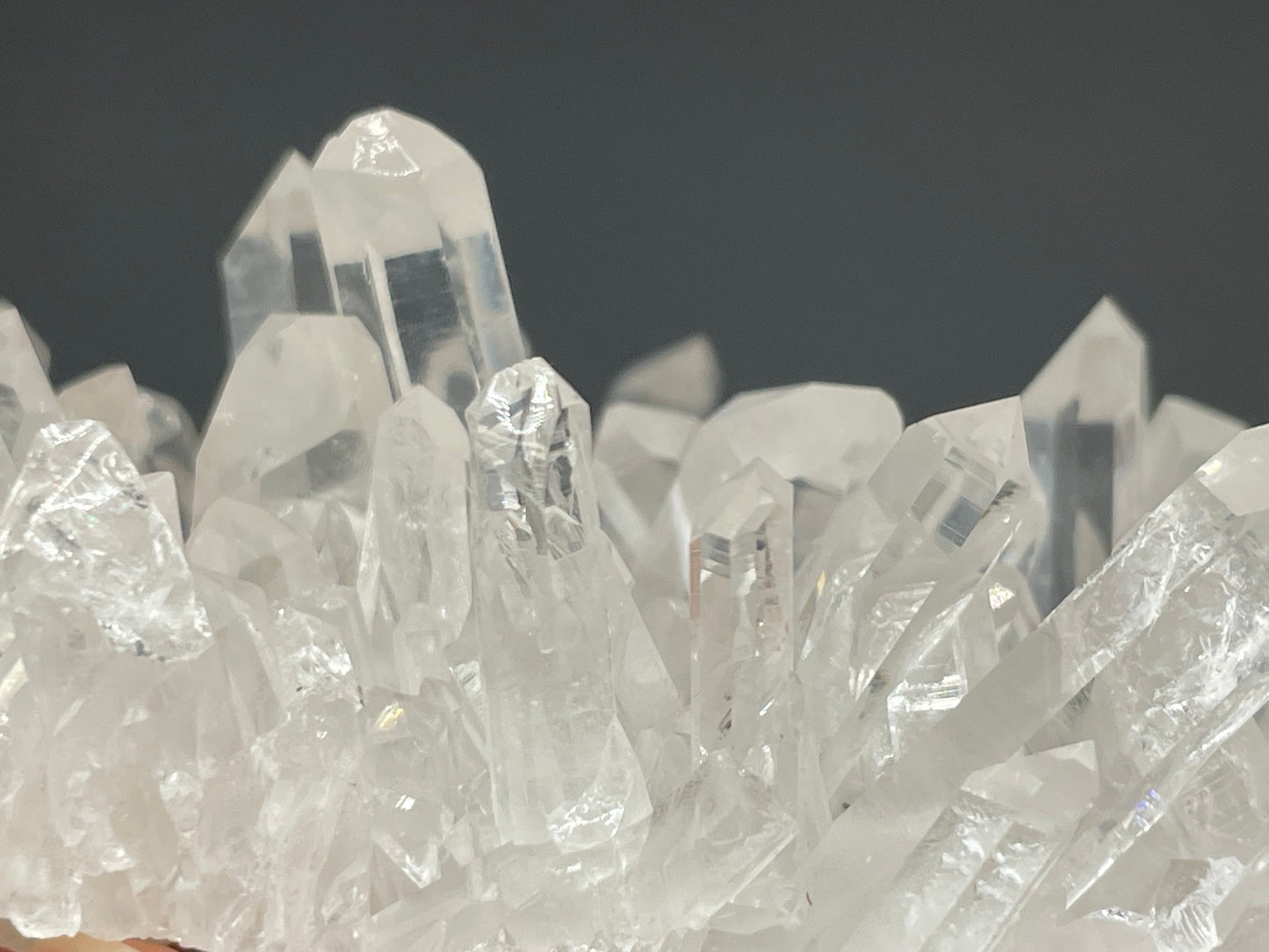 Clear Quartz Crystal Cluster || Raw Quartz Cluster || Lemurian Quartz Crystal Glassback