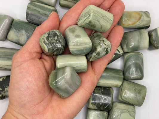 Serpentine Tumble || Serpentine Stone || Serpentine Tumbled Stone