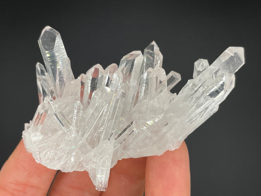 Clear Quartz Crystal Cluster || Raw Quartz Cluster || Lemurian Quartz Crystal Glassback