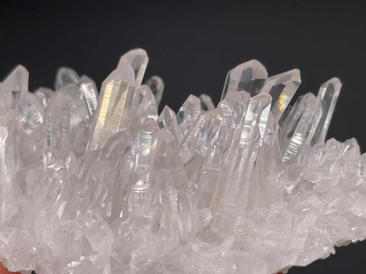 Clear Quartz Crystal Cluster || Raw Quartz Cluster || Lemurian Quartz Crystal Glassback