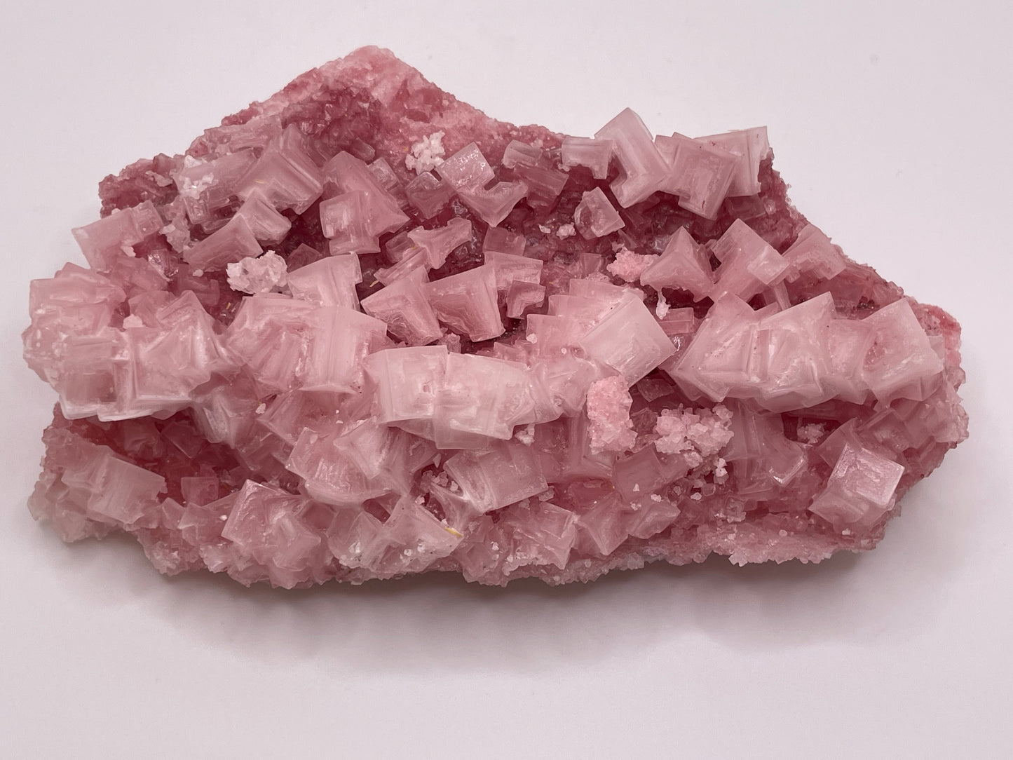 Halite Crystal Cluster || Raw Halite Cluster || Pink Halite - Searles Lake