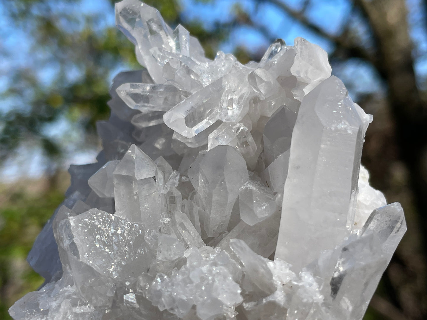 Clear Quartz Crystal Cluster || Raw Quartz Cluster || Lemurian Quartz Crystal Cluster