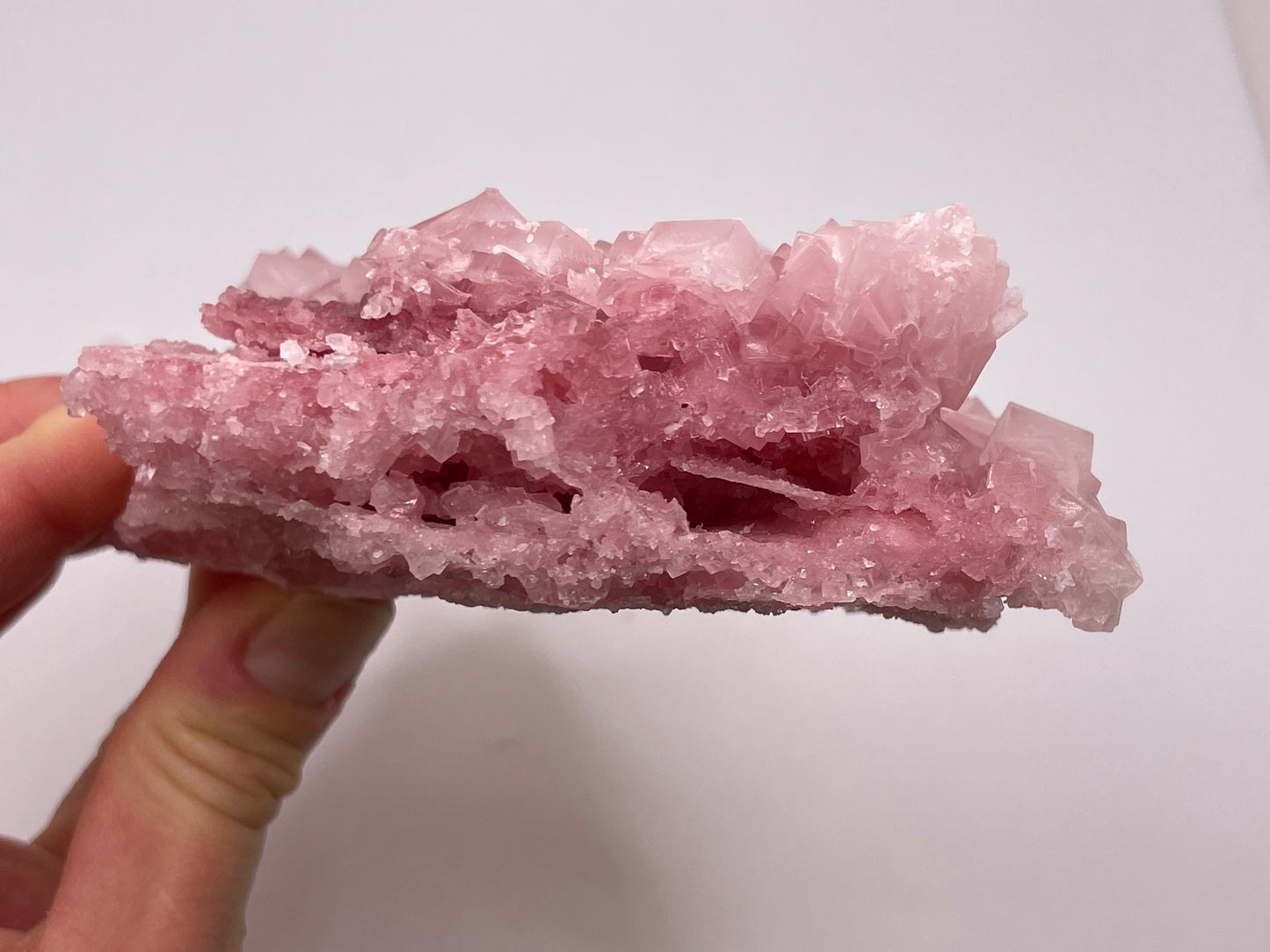 Halite Crystal Cluster || Raw Halite Cluster || Pink Halite - Searles Lake