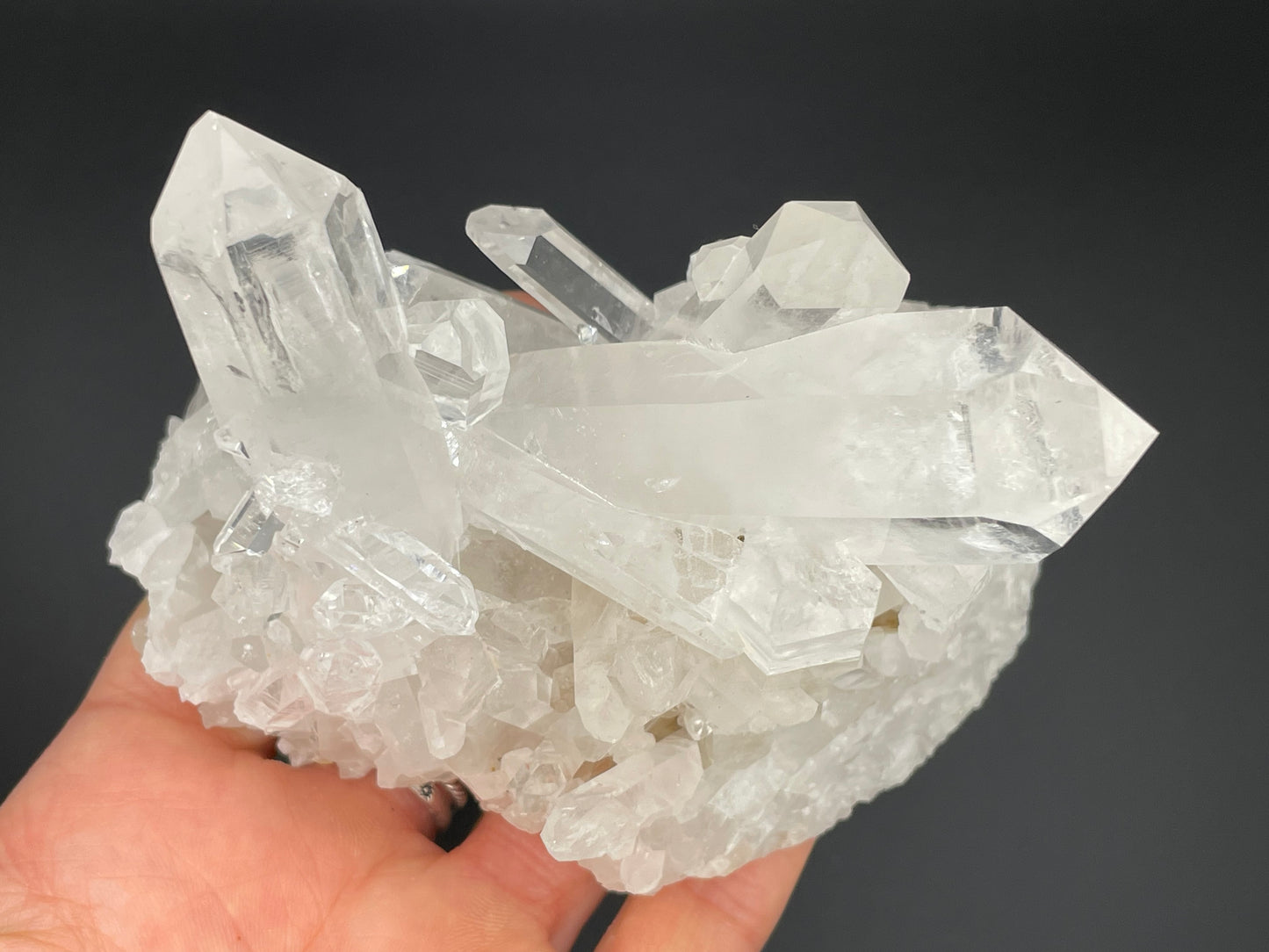 Clear Quartz Crystal Cluster || Raw Quartz Cluster || Lemurian Quartz Crystal