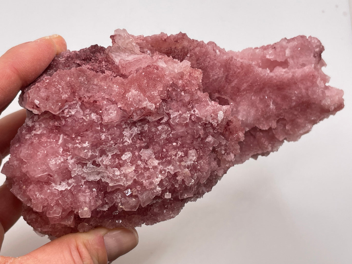 Halite Crystal Cluster || Raw Halite Cluster || Pink Halite - Searles Lake