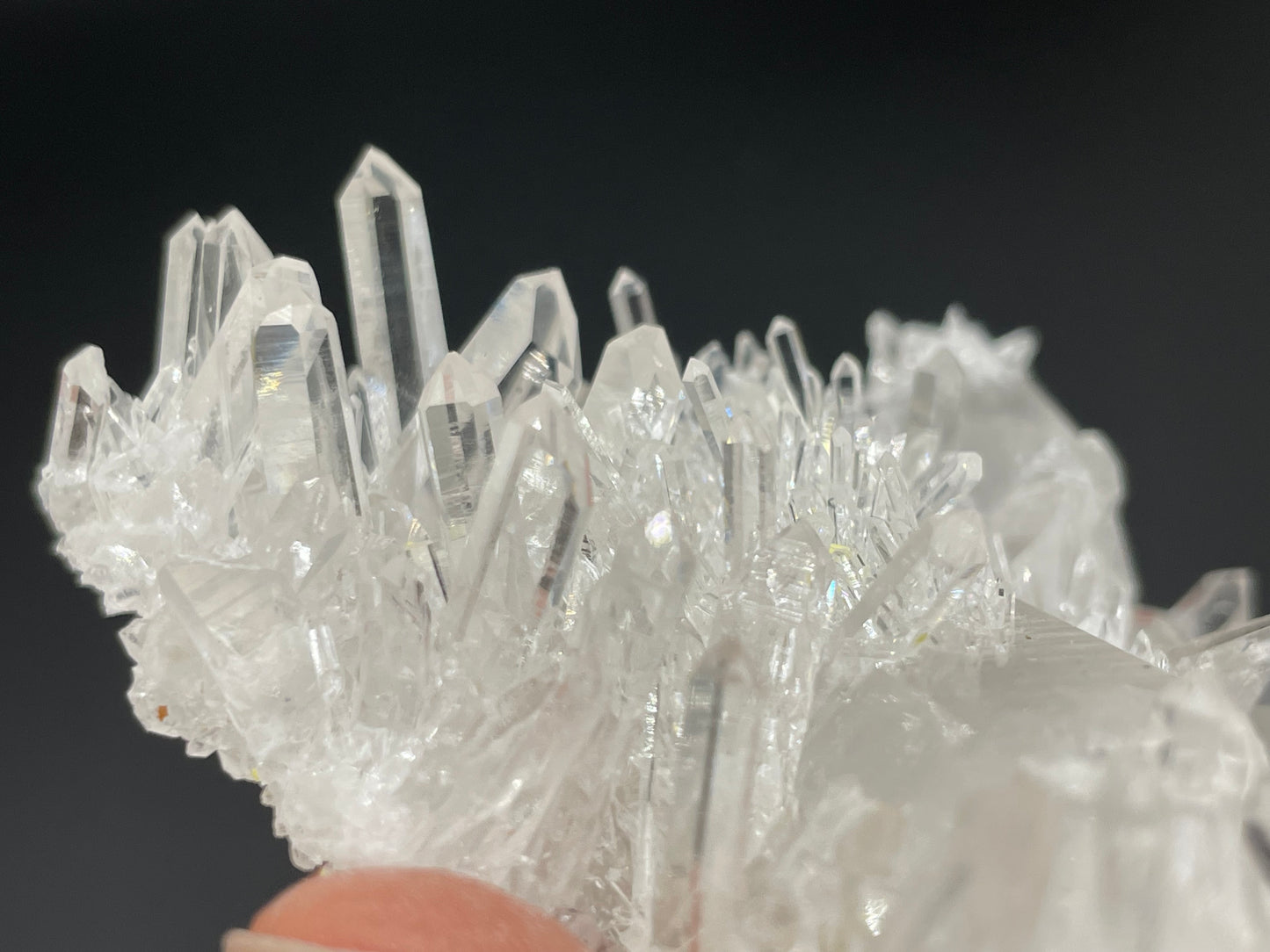 Clear Quartz Crystal Cluster || Raw Quartz Cluster || Lemurian Quartz Crystal Glassback