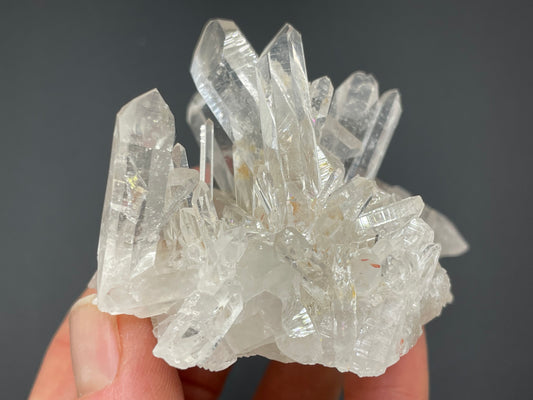 Clear Quartz Crystal Cluster || Raw Quartz Cluster || Lemurian Quartz Crystal Glassback