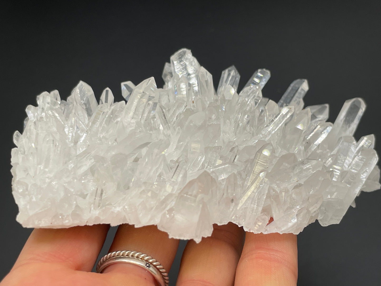 Clear Quartz Crystal Cluster || Raw Quartz Cluster || Lemurian Quartz Crystal Cluster