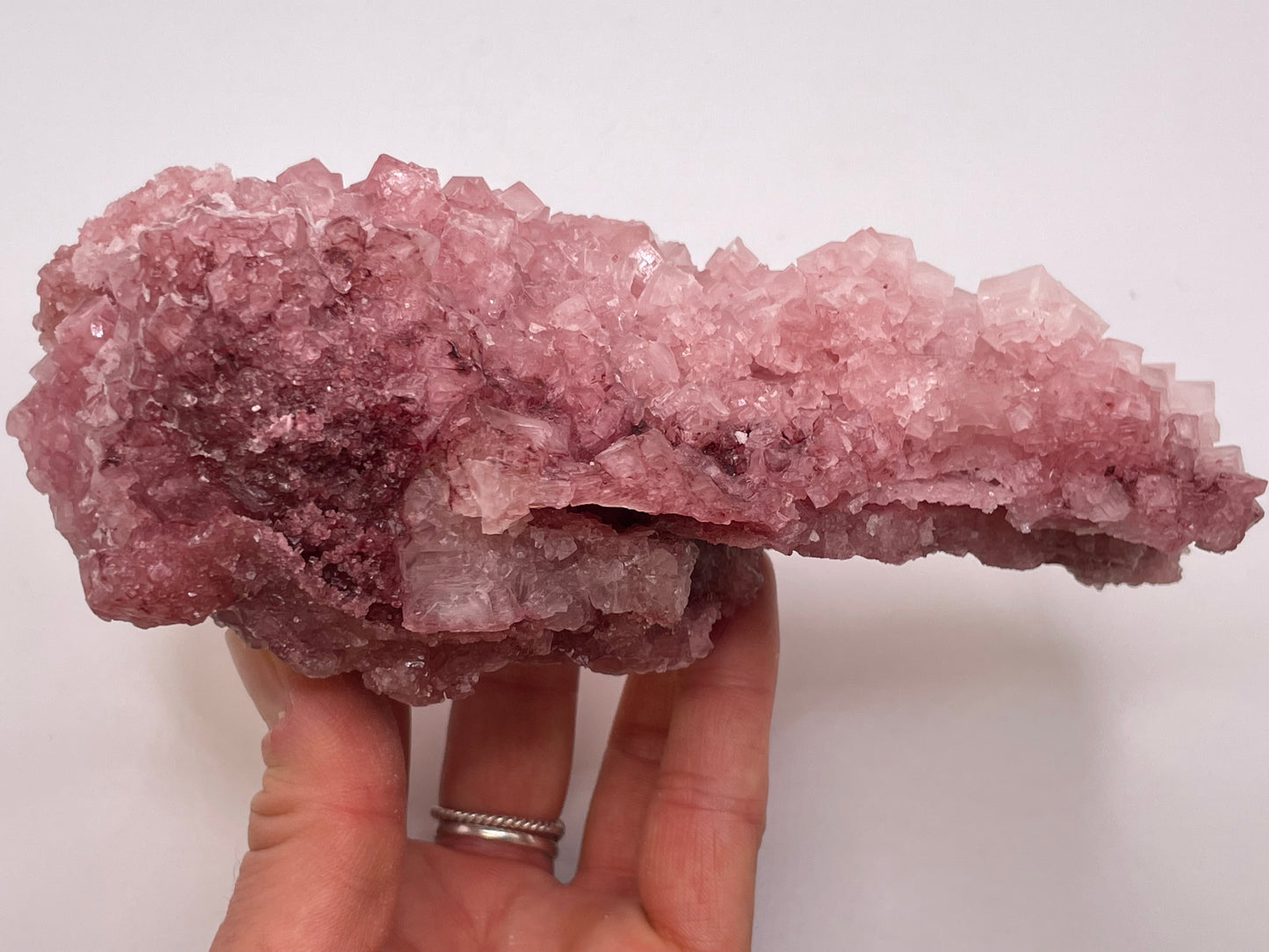 Halite Crystal Cluster || Raw Halite Cluster || Pink Halite - Searles Lake