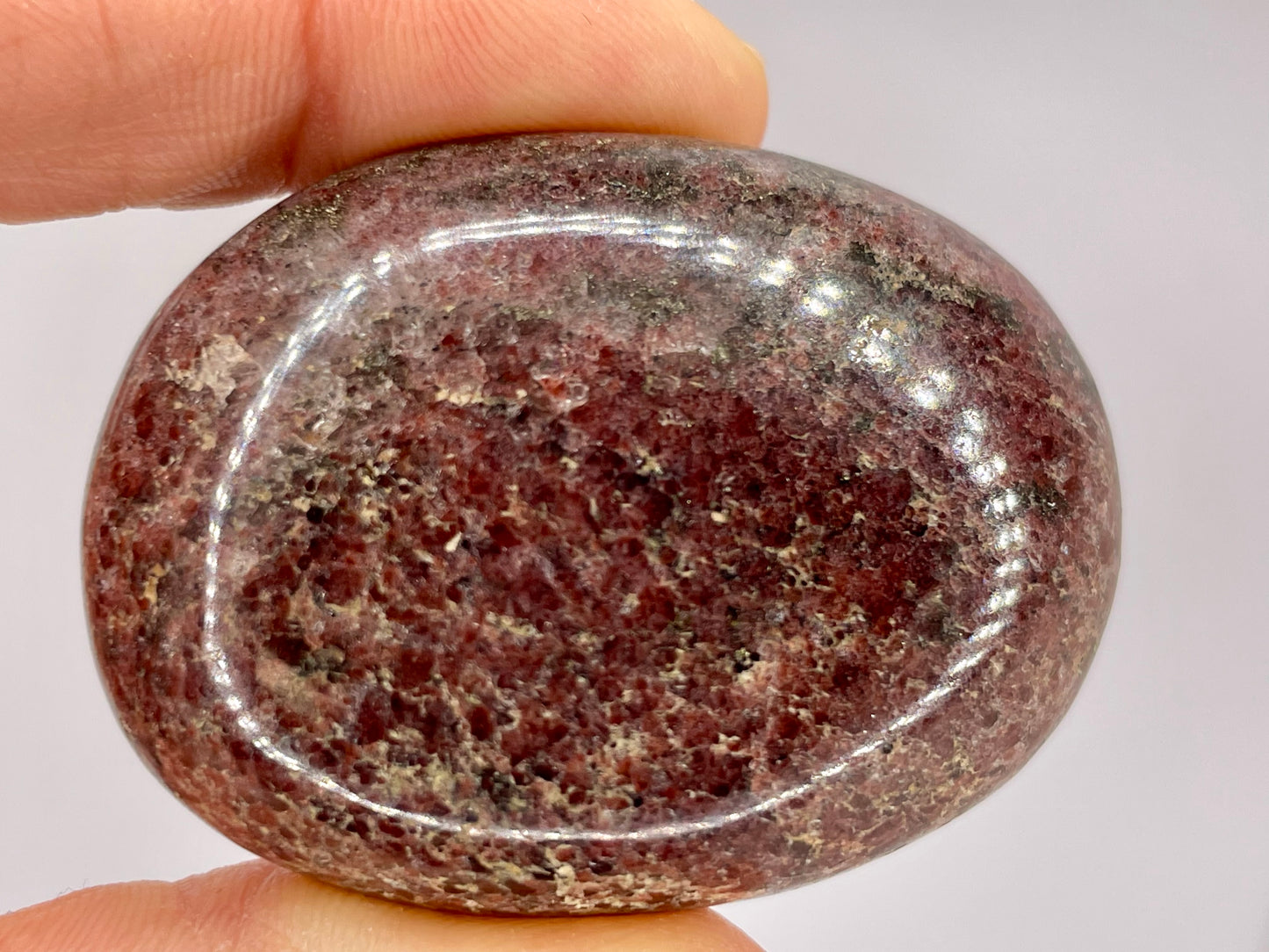 Garnet Palm Stone || Garnet Stone || Garnet Polished Stone