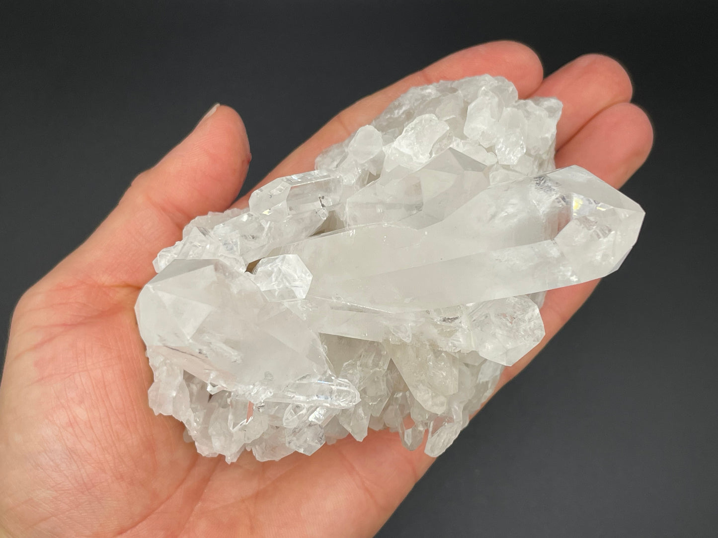 Clear Quartz Crystal Cluster || Raw Quartz Cluster || Lemurian Quartz Crystal