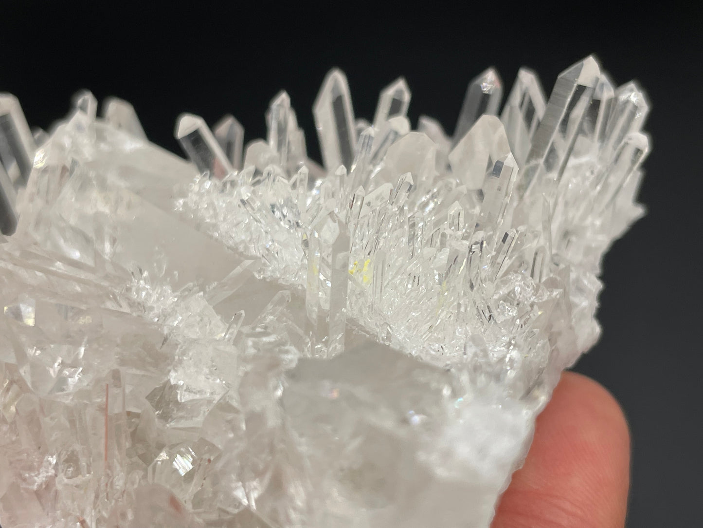 Clear Quartz Crystal Cluster || Raw Quartz Cluster || Lemurian Quartz Crystal Glassback