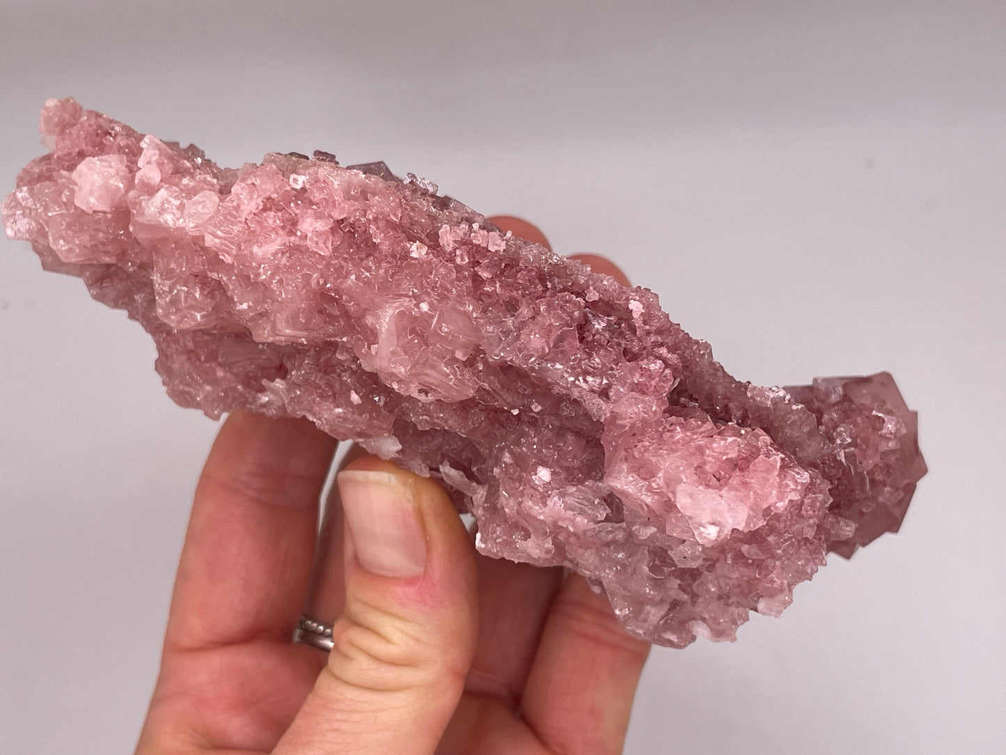 Halite Crystal Cluster || Raw Halite Cluster || Pink Halite - Searles Lake