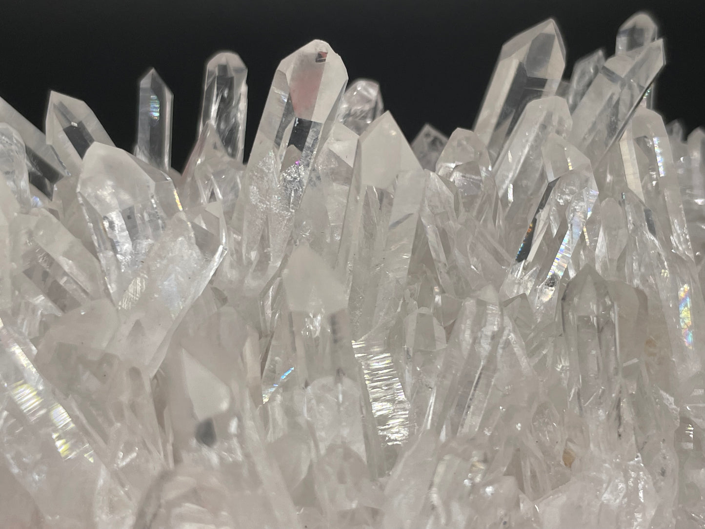 Clear Quartz Crystal Cluster || Raw Quartz Cluster || Lemurian Quartz Crystal Glassback