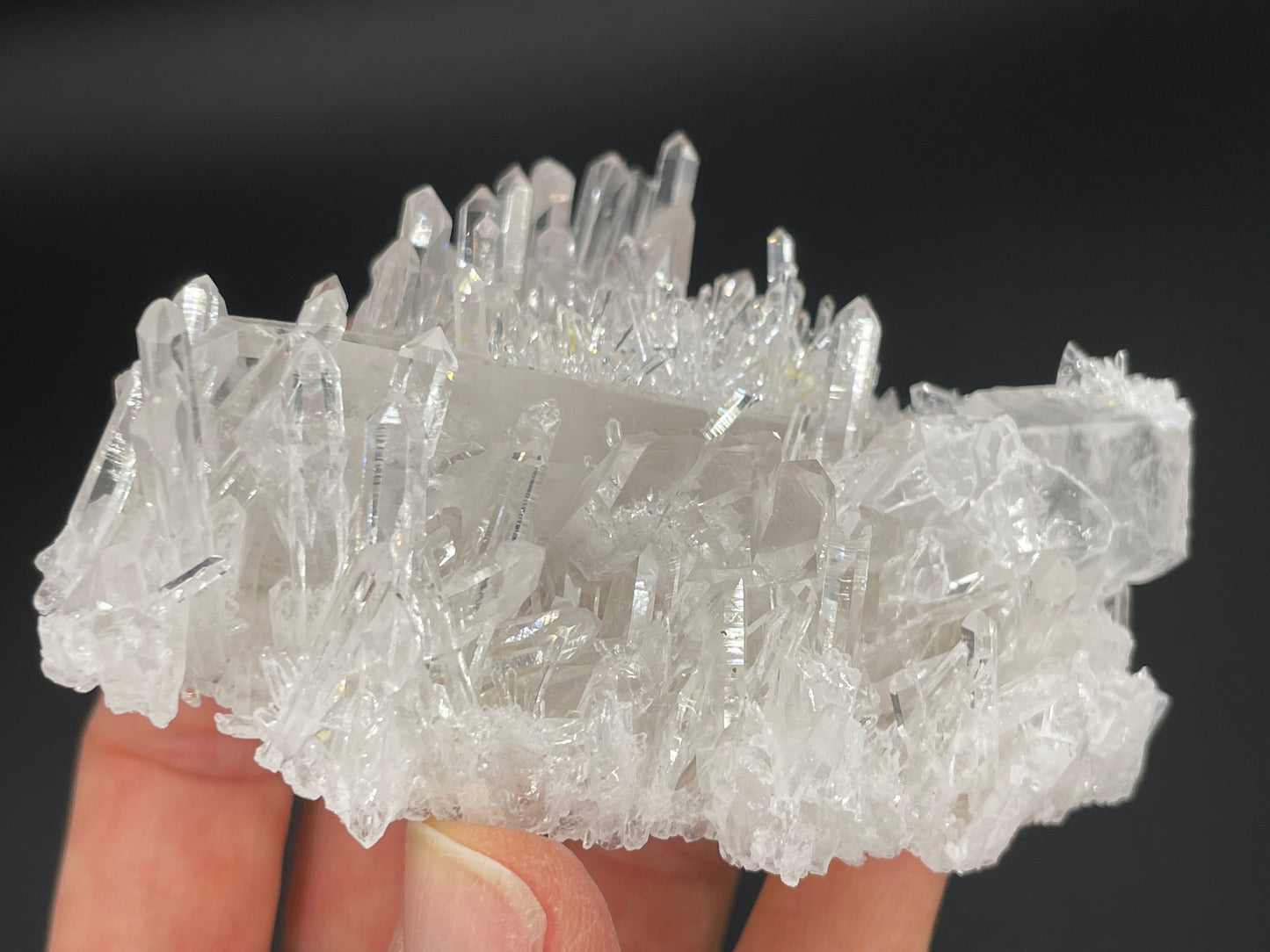 Clear Quartz Crystal Cluster || Raw Quartz Cluster || Lemurian Quartz Crystal Glassback