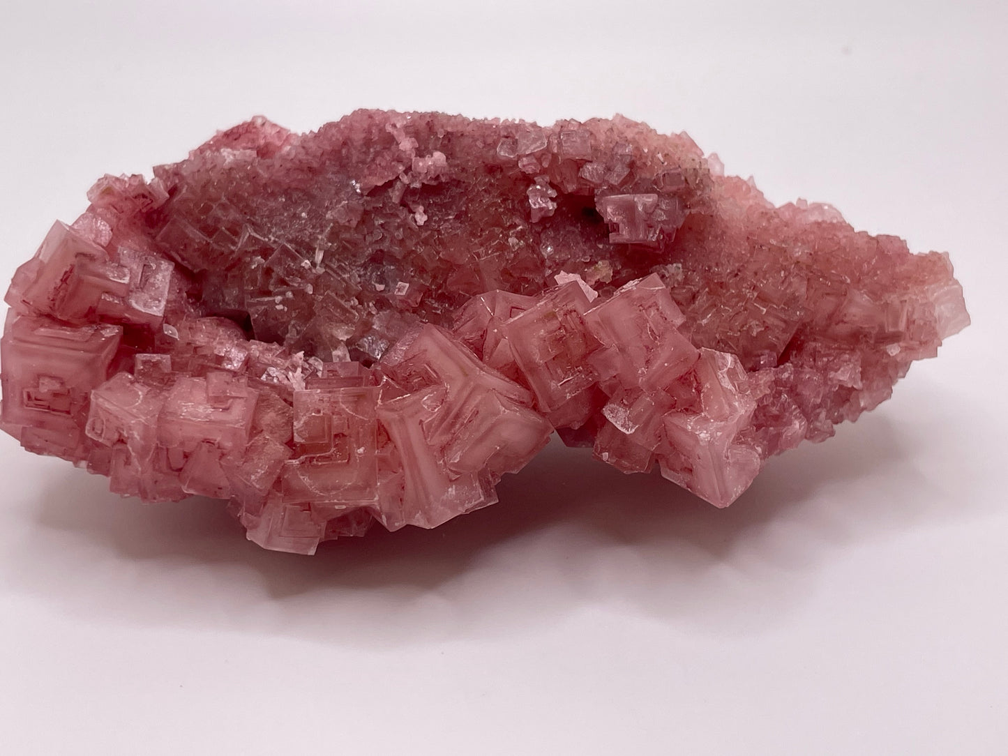 Halite Crystal Cluster || Raw Halite Cluster || Pink Halite - Searles Lake