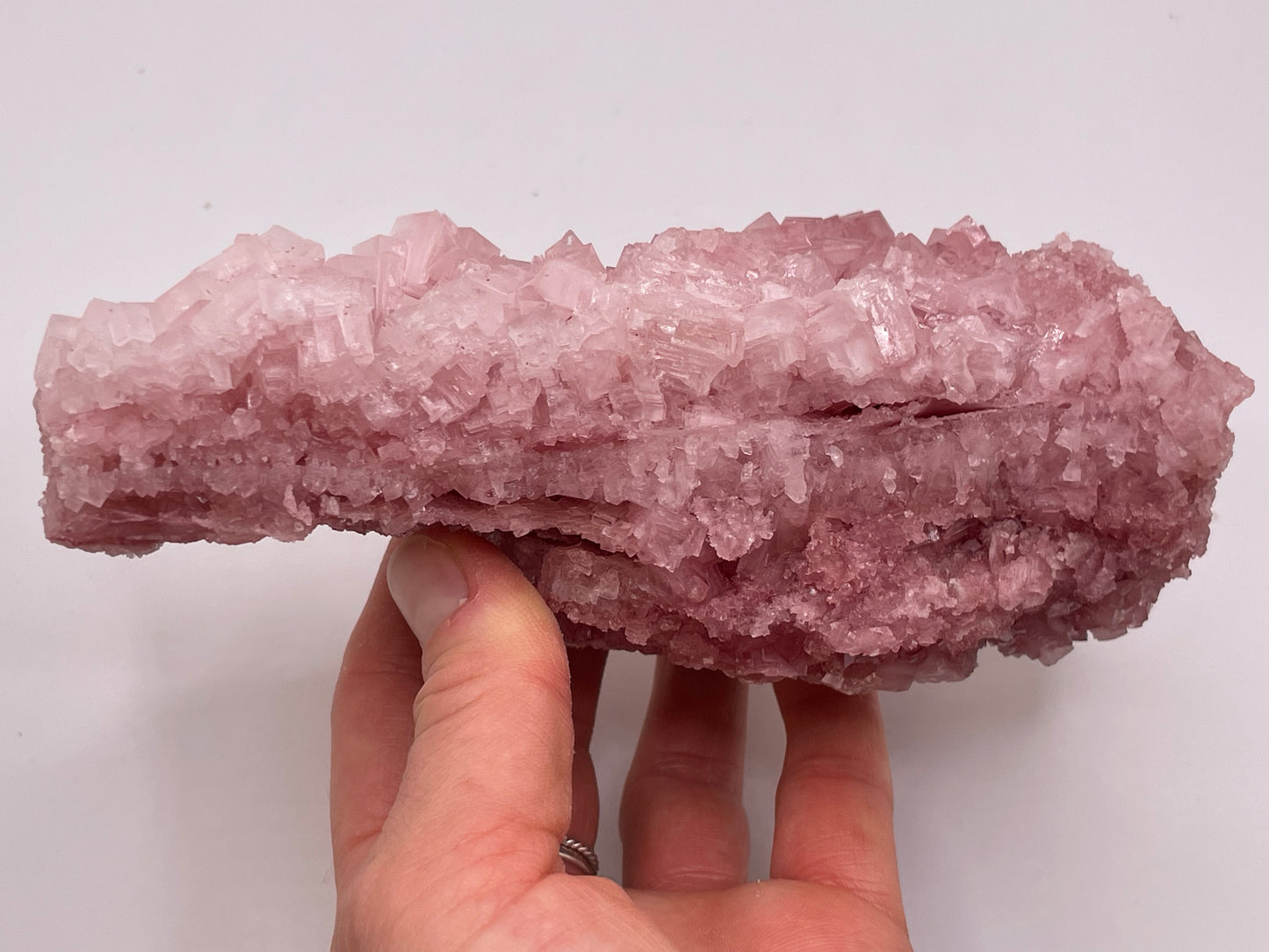 Halite Crystal Cluster || Raw Halite Cluster || Pink Halite - Searles Lake