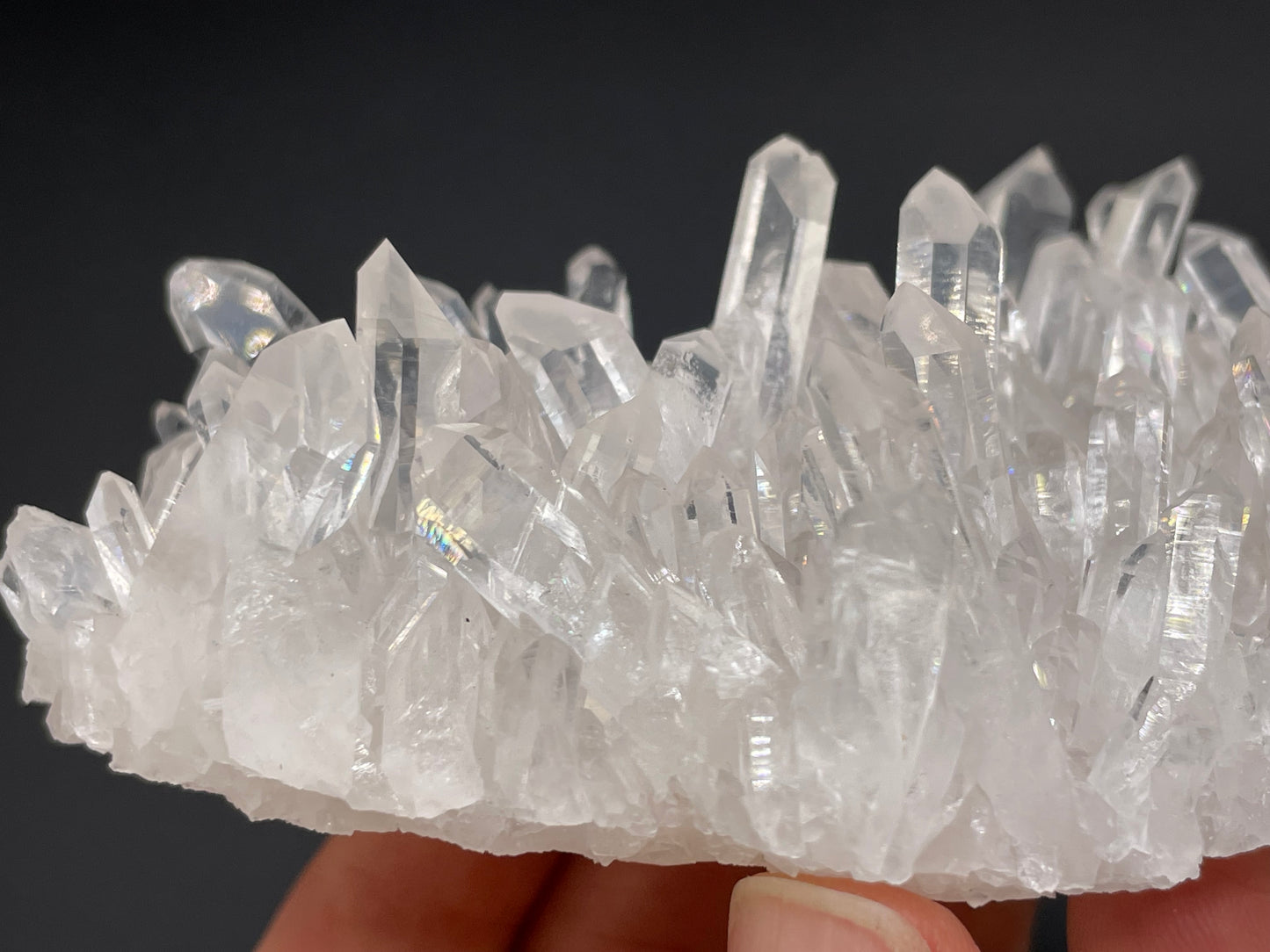 Clear Quartz Crystal Cluster || Raw Quartz Cluster || Lemurian Quartz Crystal Glassback