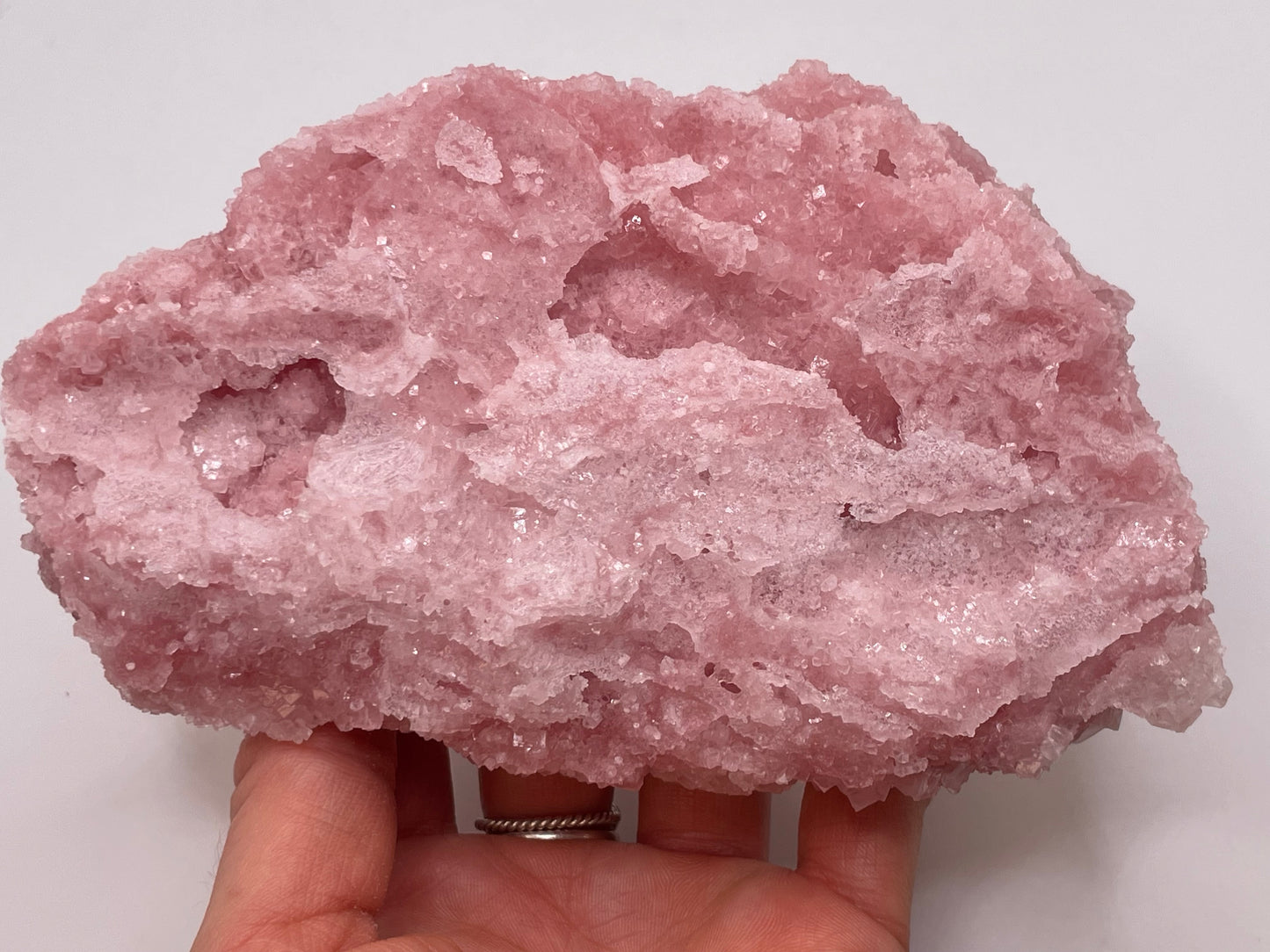 Halite Crystal Cluster || Raw Halite Cluster || Pink Halite - Searles Lake