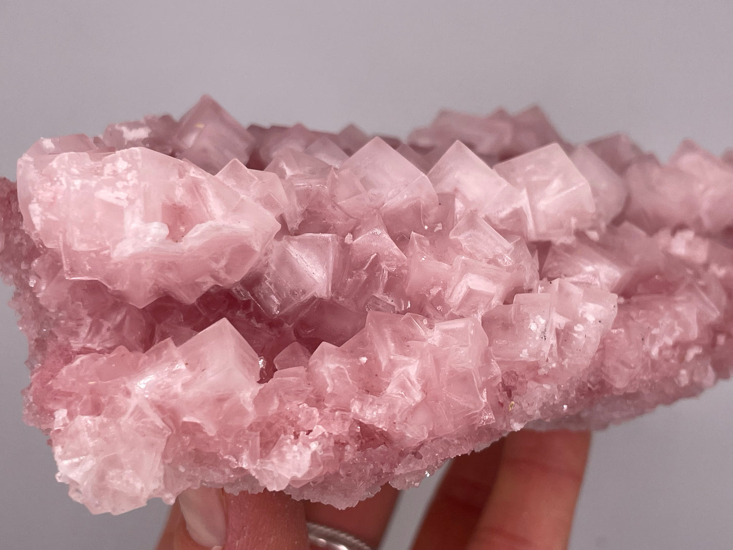 Halite Crystal Cluster || Raw Halite Cluster || Pink Halite - Searles Lake