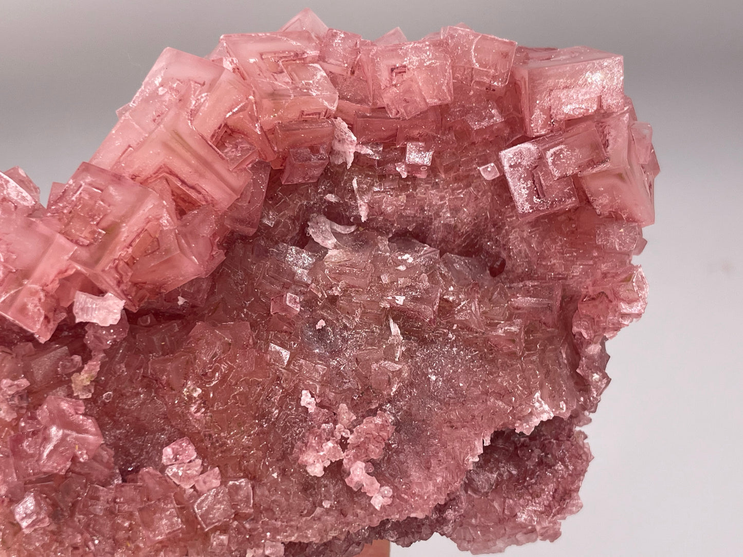 Halite Crystal Cluster || Raw Halite Cluster || Pink Halite - Searles Lake