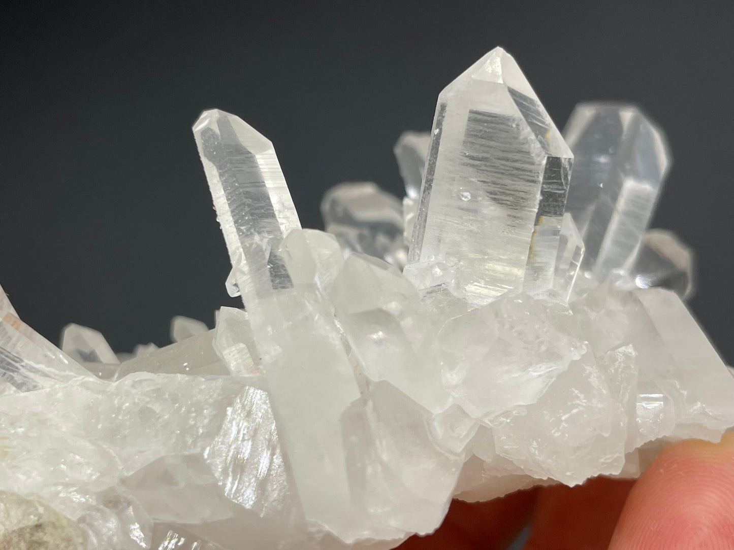 Clear Quartz Crystal Cluster || Raw Quartz Cluster || Lemurian Quartz Crystal