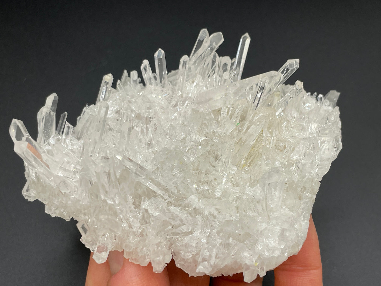 Clear Quartz Crystal Cluster || Raw Quartz Cluster || Lemurian Quartz Crystal Glassback