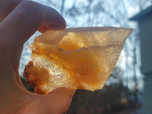 Golden Phantom Selenite Crystal Cluster || Sacral Selenite || Utah Selenite Slices || Master Healer Crystal