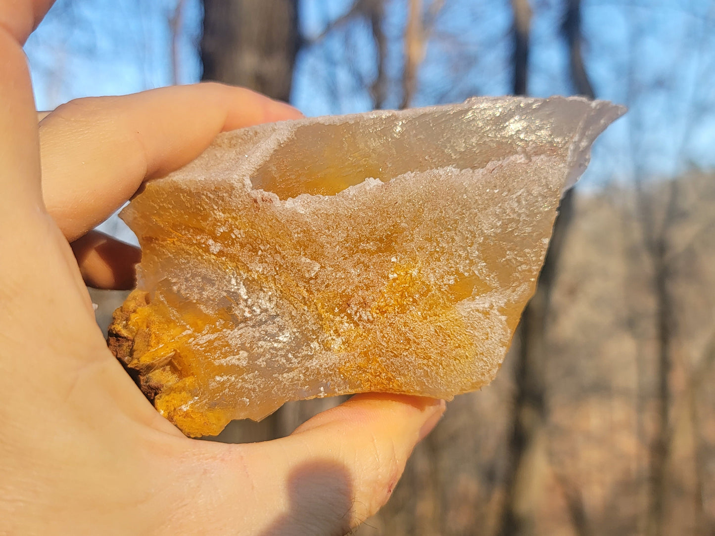 Golden Phantom Selenite Crystal Cluster || Sacral Selenite || Utah Selenite Slices || Master Healer Crystal