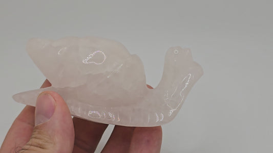 Rose Quartz Snail || Snail Carving || #85