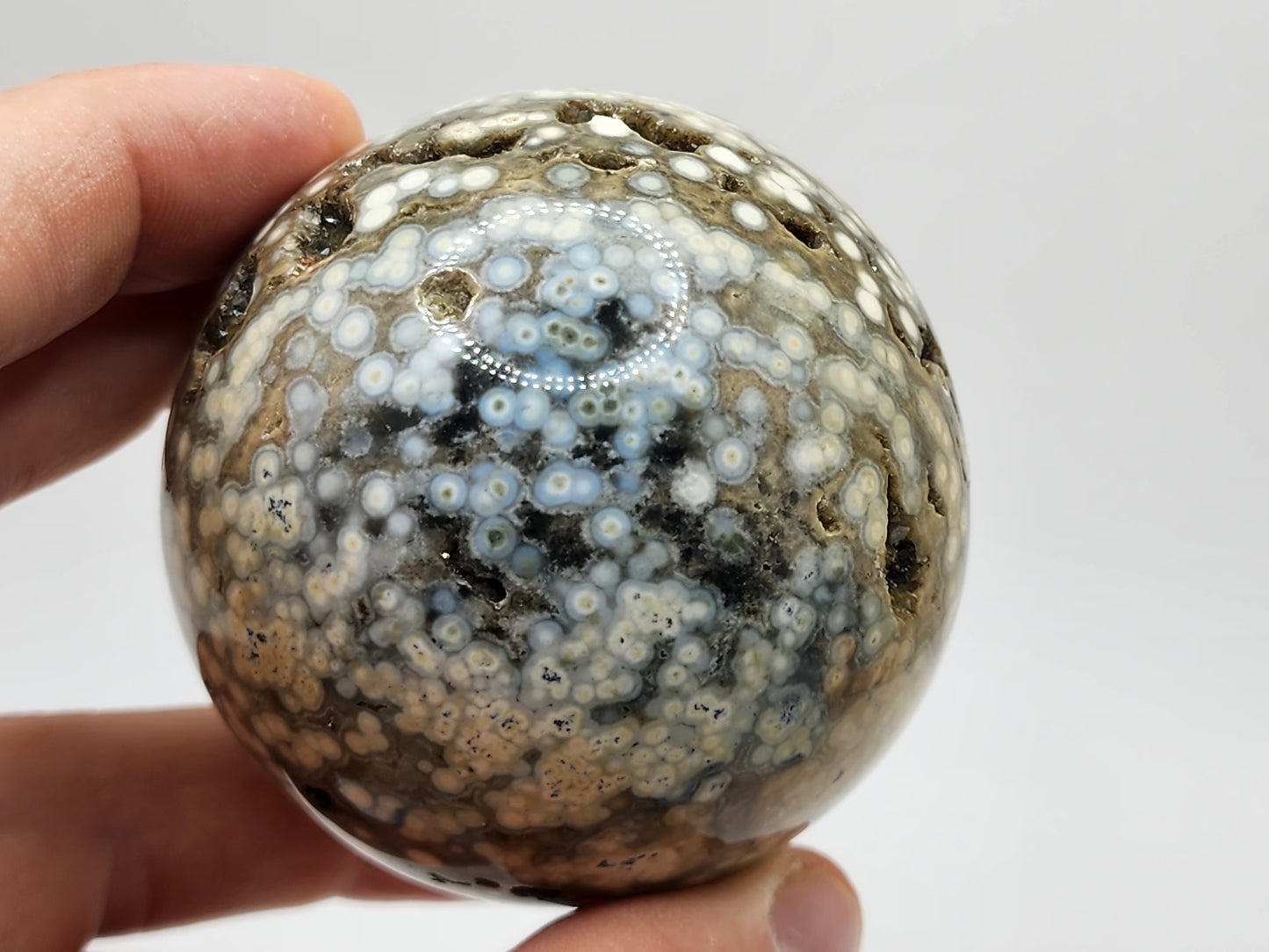 Veinless Ocean Jasper Sphere