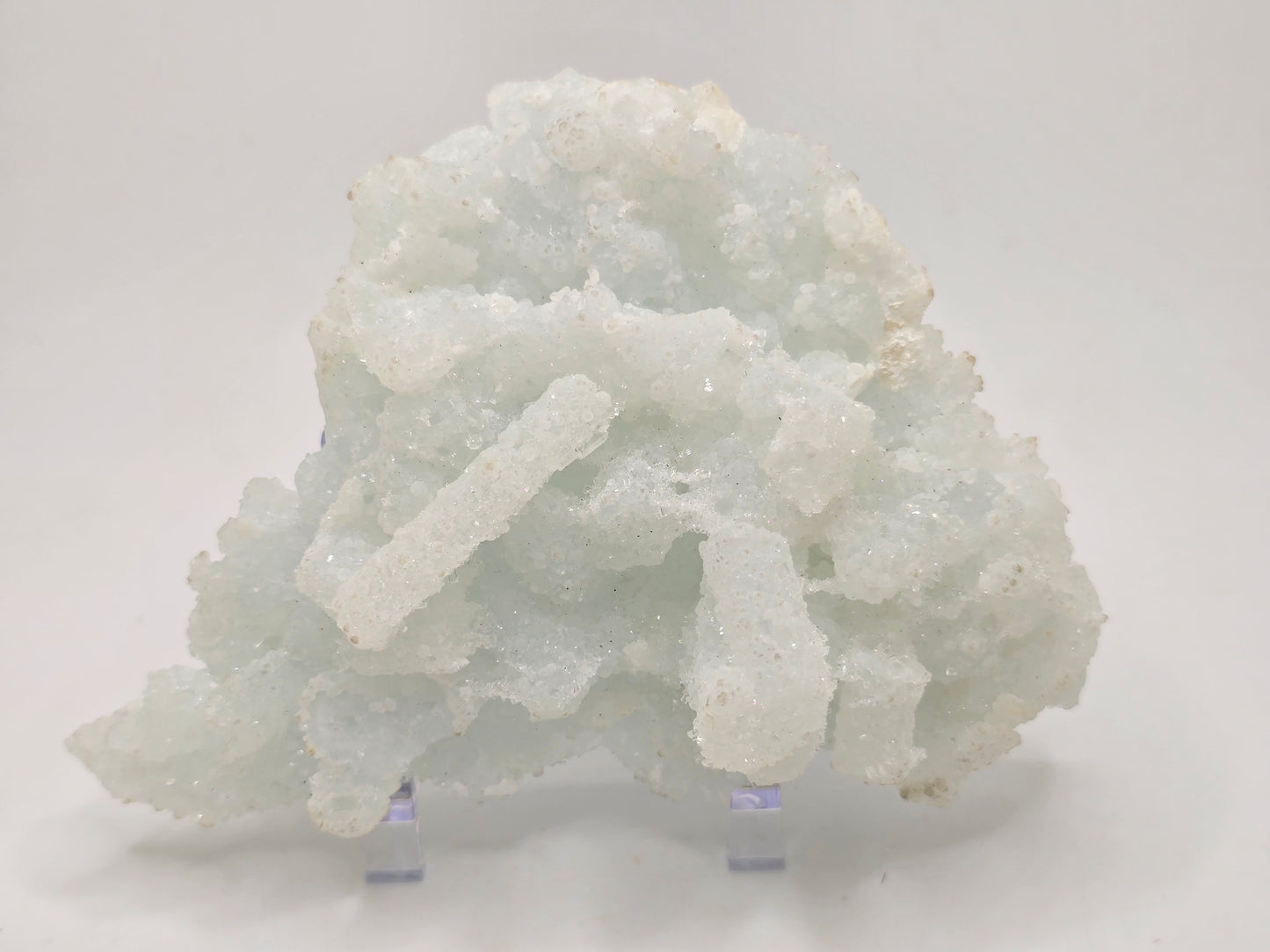 Prehnite After Laumontite Cluster