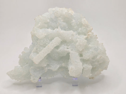 Prehnite After Laumontite Cluster