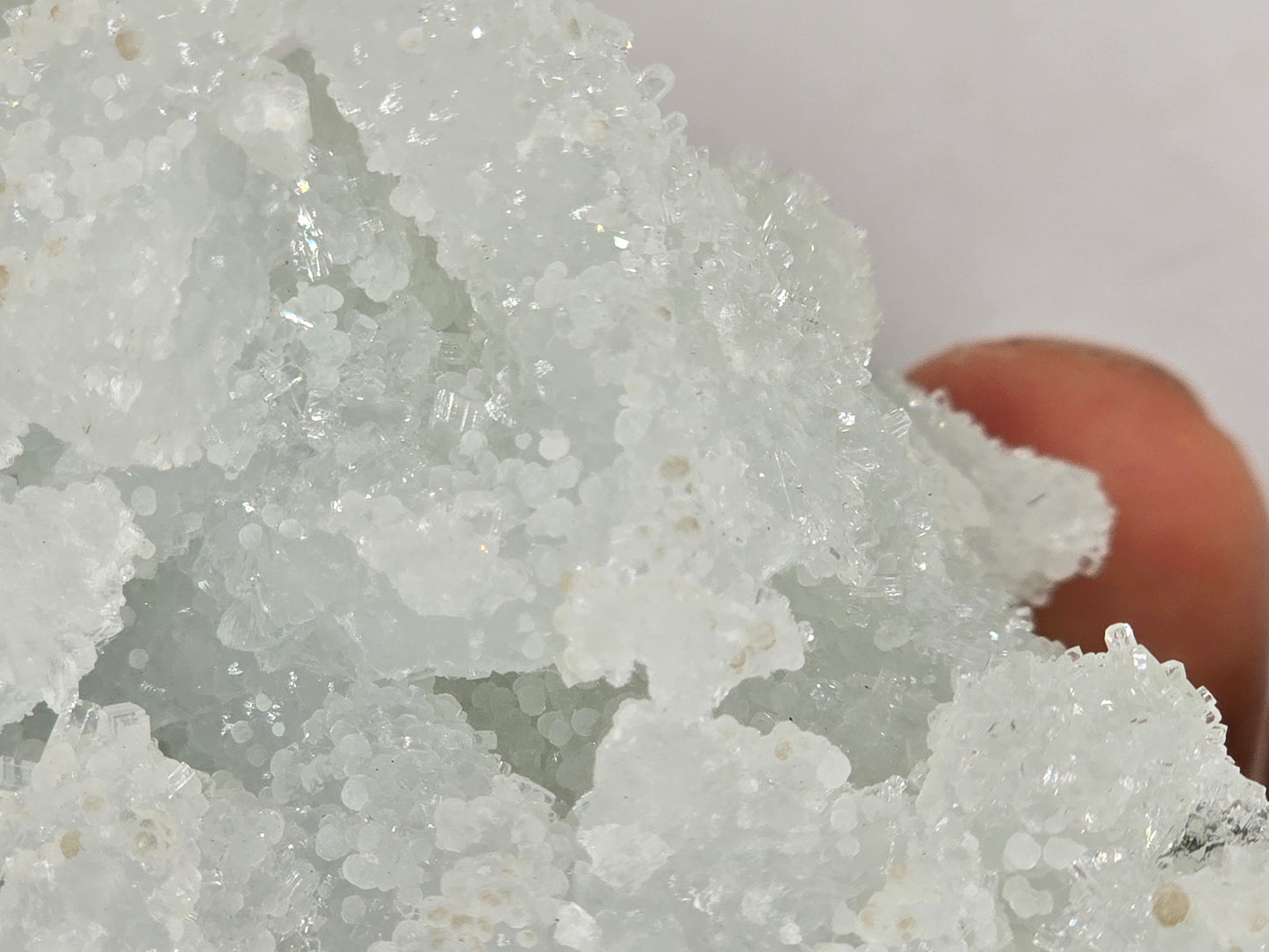 Gemmy Prehnite After Laumontite Cluster