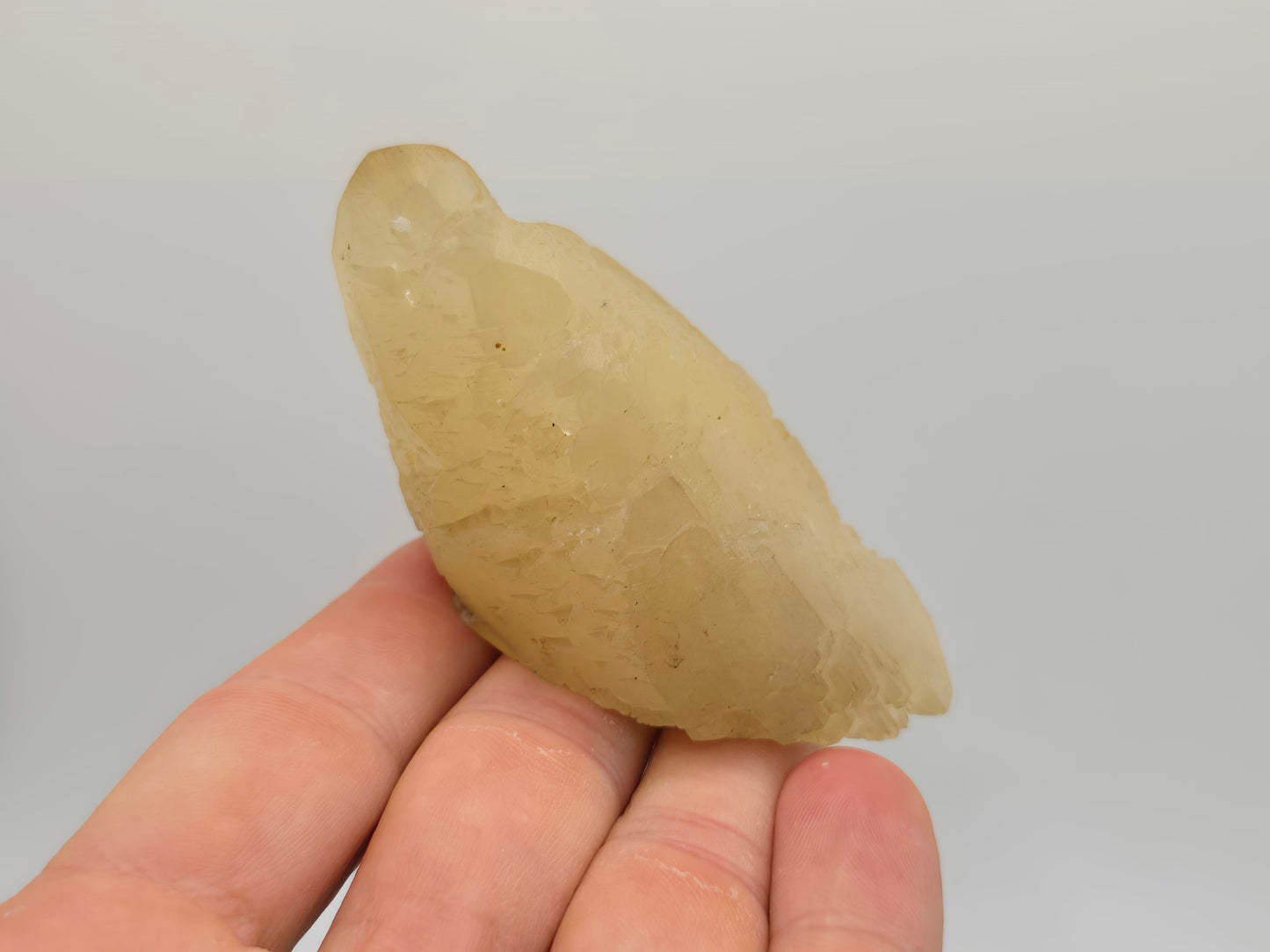 Sweetwater Calcite Point with Chalcopyrite Phantom || #95