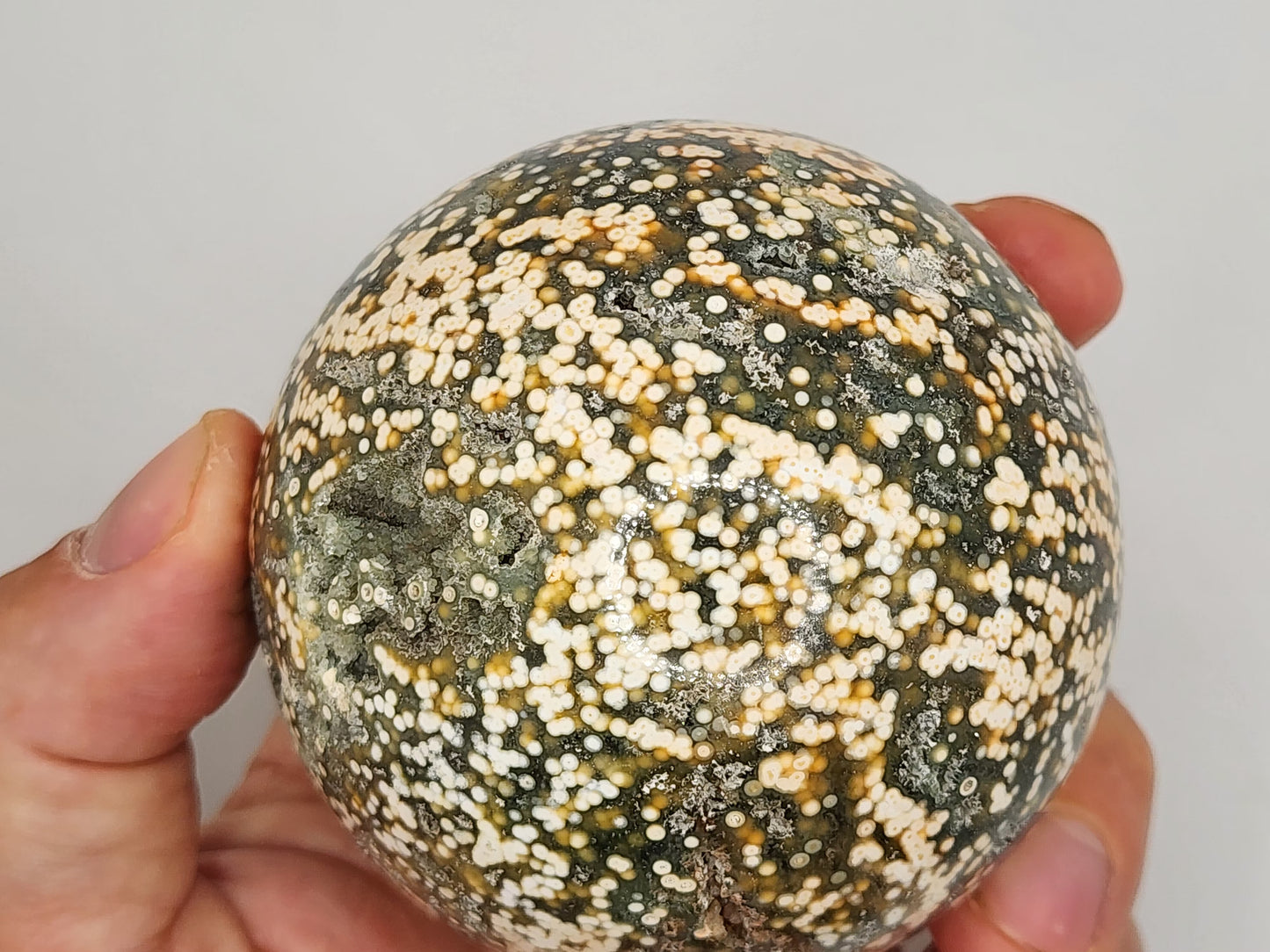 Veinless Ocean Jasper Sphere