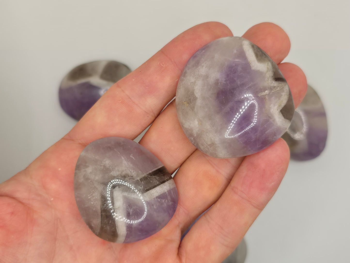 Smoky Amethyst Palmstone