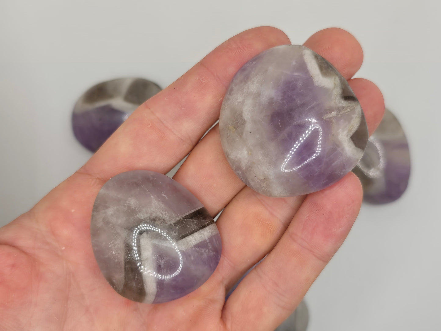 Smoky Amethyst Palmstone