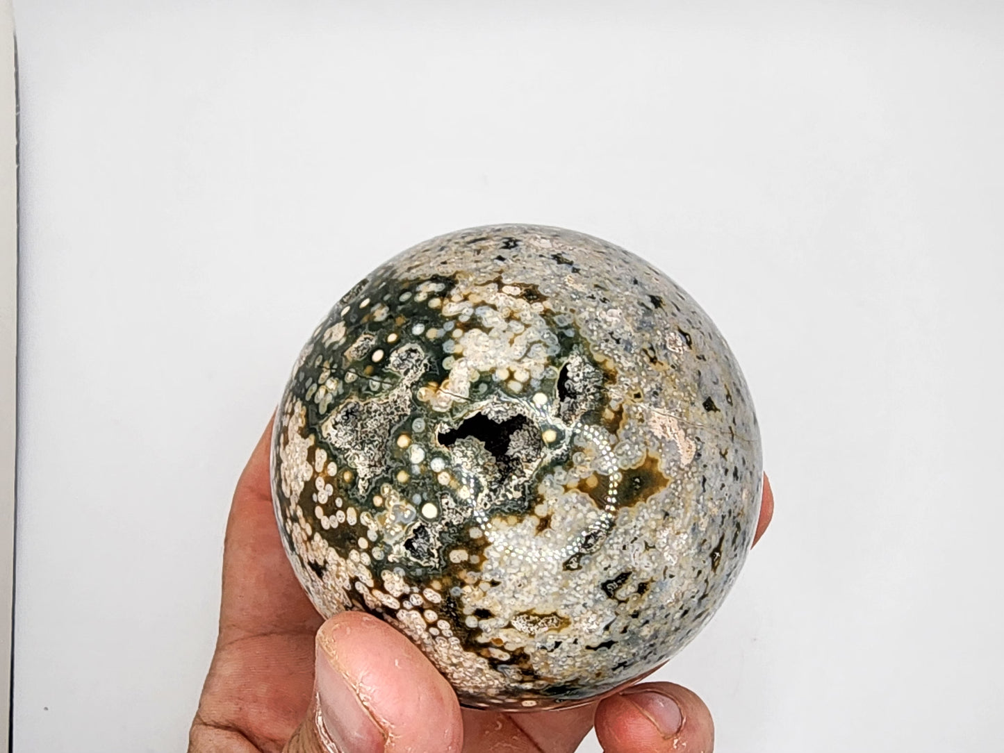 Veinless Ocean Jasper Sphere