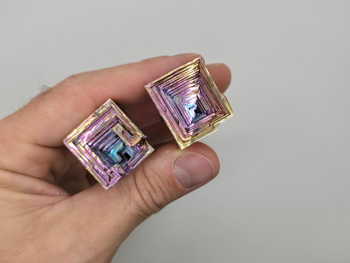 Bismuth Crystals || Pick your Size || Man Made Crystal || Iridescent Bismuth Crystal