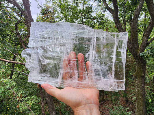 Large True Selenite Crystal Plate