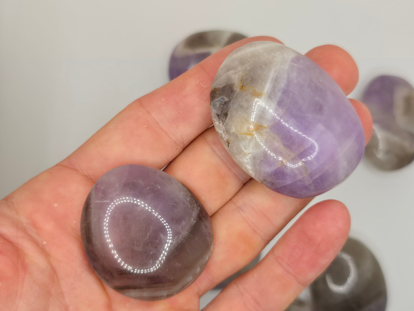 Smoky Amethyst Palmstone
