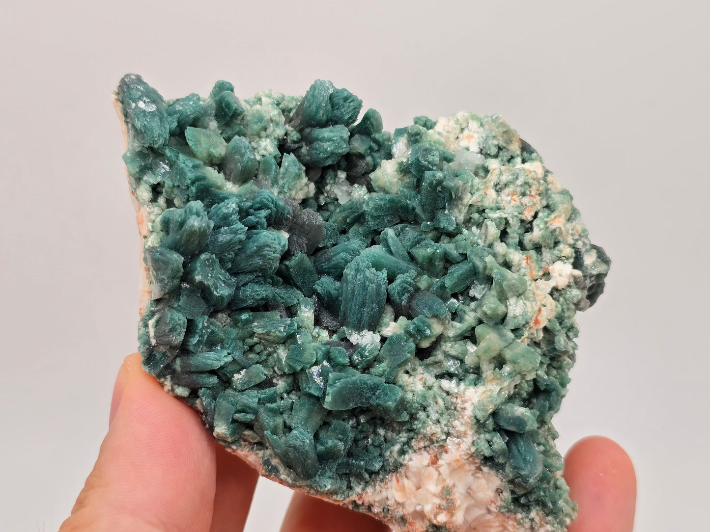 Green Heulandite and Stillbite Cluster Statement Piece || #81