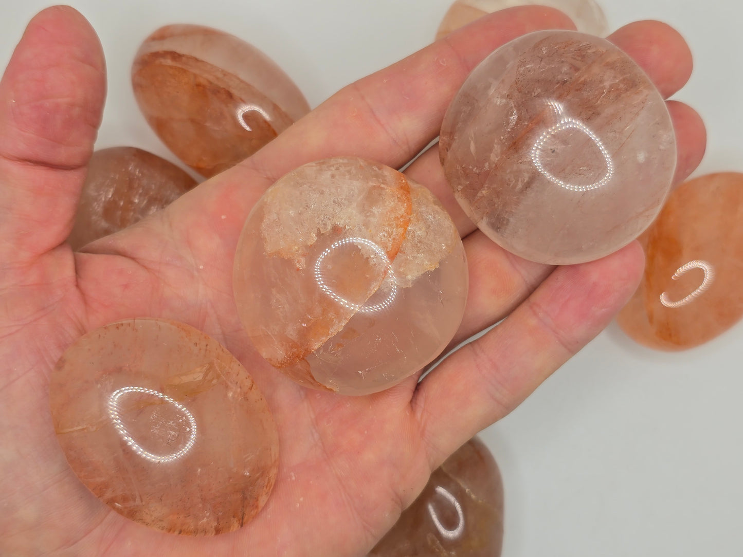 Hematoid Quartz Palmstone