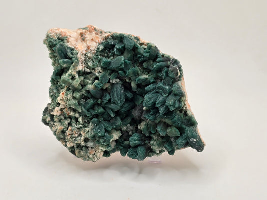 Green Heulandite and Stillbite Cluster Statement Piece || #81