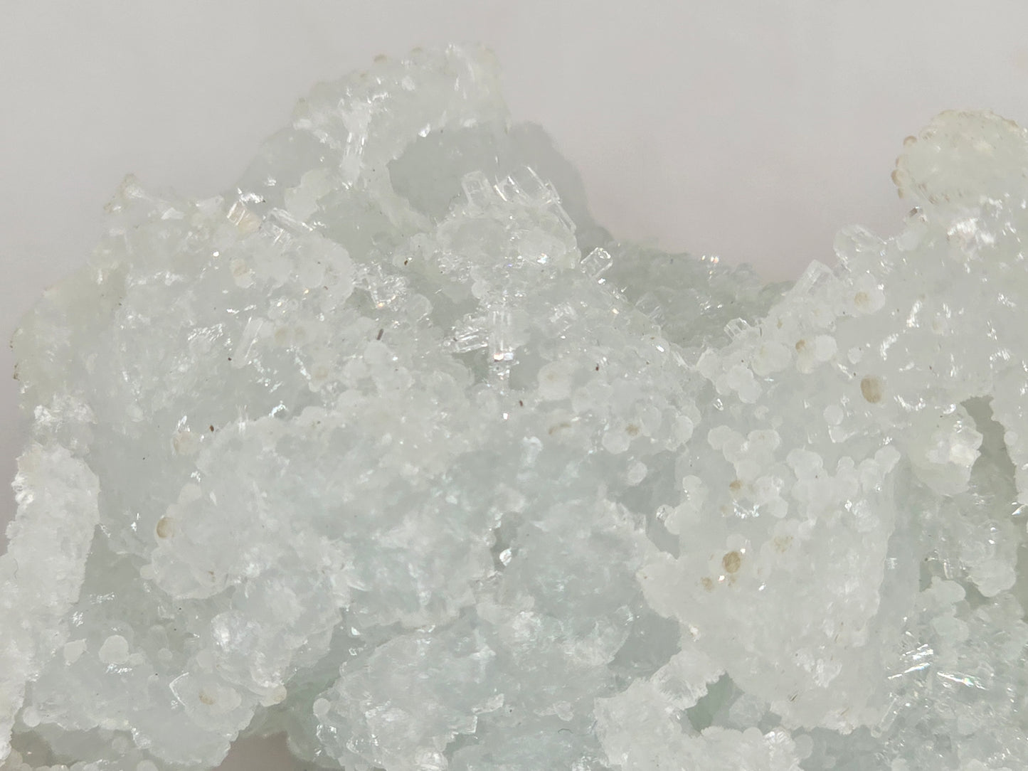 Gemmy Prehnite After Laumontite Cluster