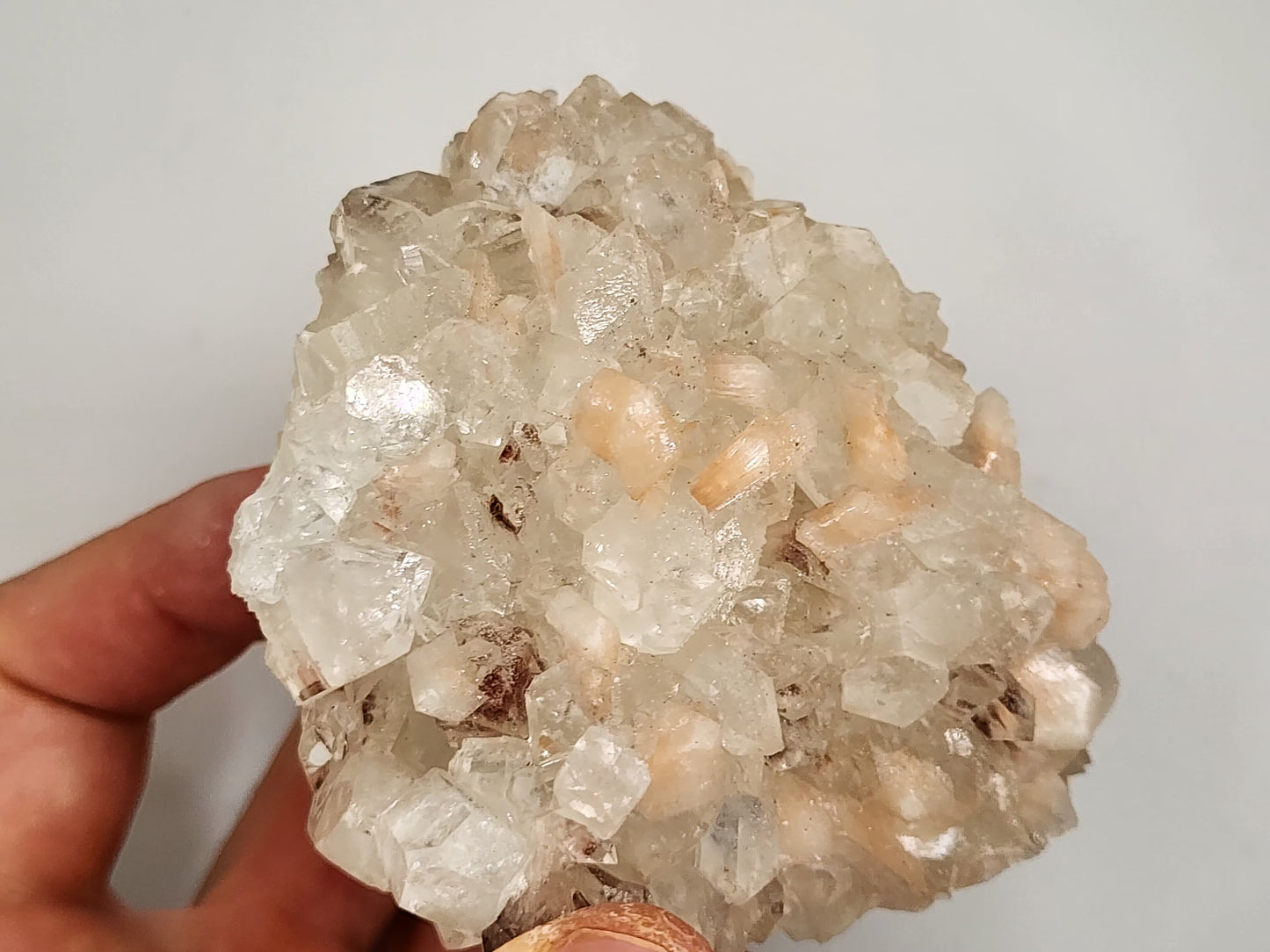 Apophyllite and Stillbite Burr