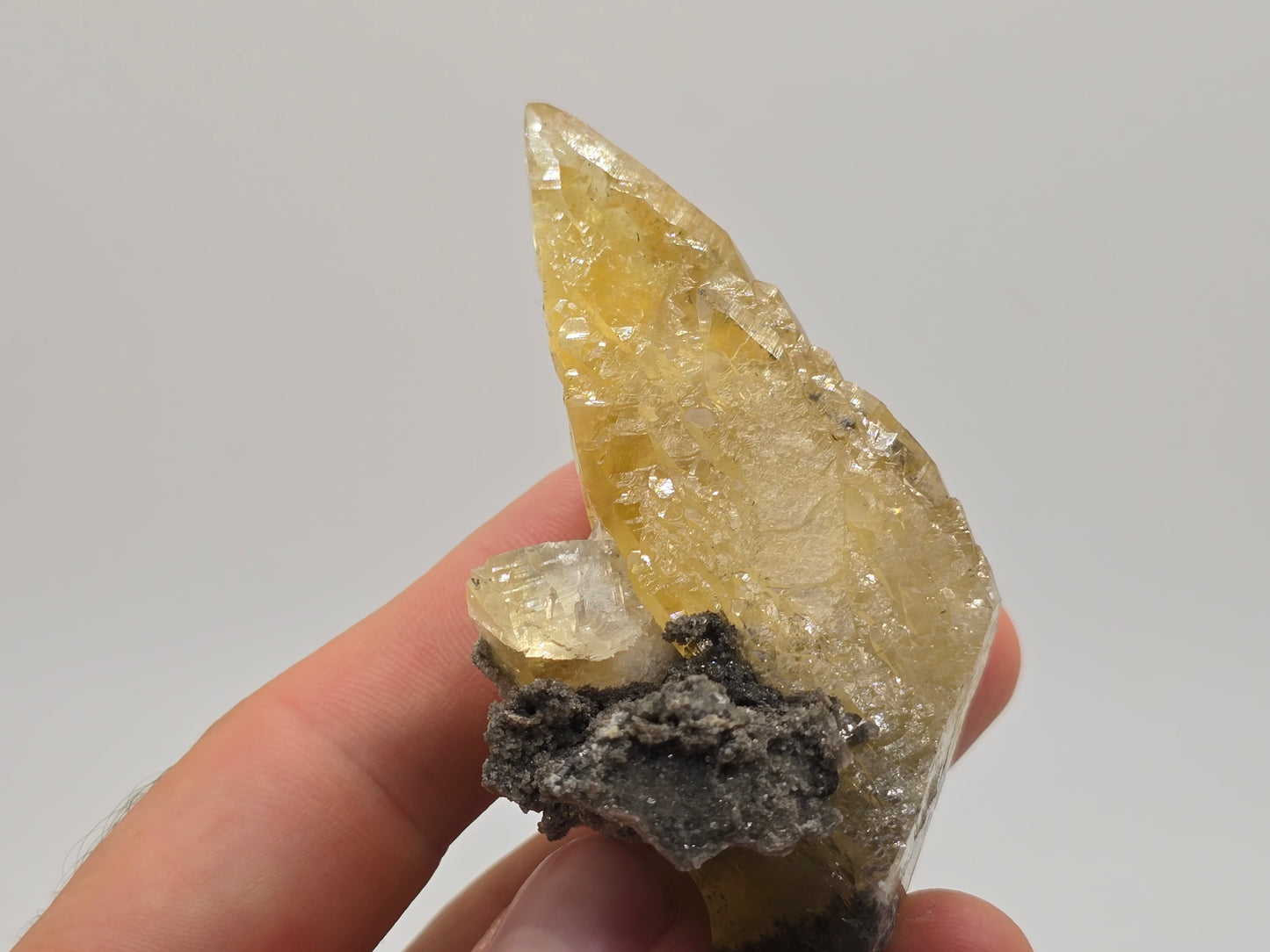 Sweetwater Calcite Point with Chalcopyrite || #94