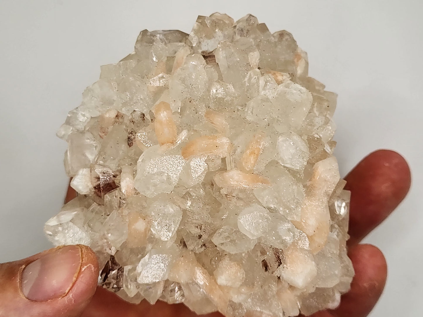 Apophyllite and Stillbite Burr